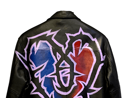 ThornHeart Leather Jacket Painting