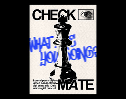 CHECKMATE | Graphic design poster