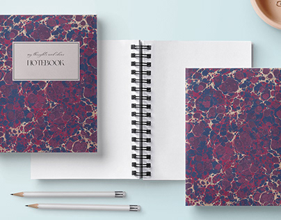 Marbling Patterned Notebooks