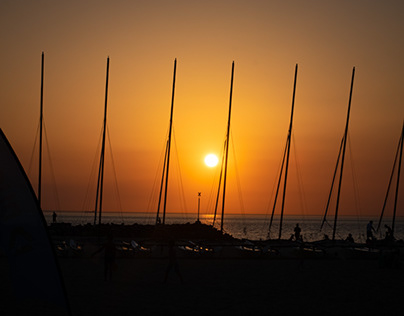 Sunset, beach, photography
