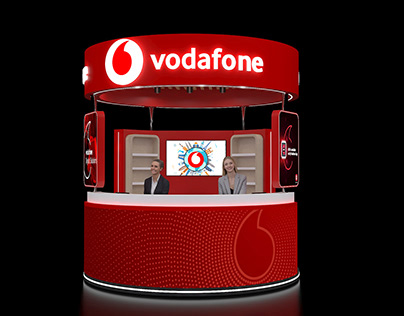 Vodafone booth stand