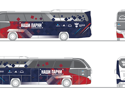 Автобус сборной России по футболу 2021