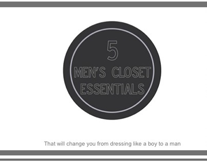 5 Men's Closet Essentials