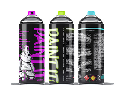 Paint It spray can packaging
