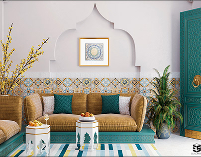 Arabic style seating area