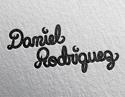Lettering Daniel Rodríguez