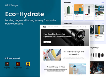 Eco-Hydrate : Landing page and Product buying journey