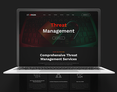 Cyber Security Company Website Design