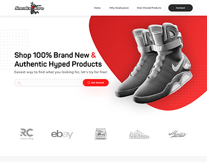 Homepage redesign for Sneaks4Sure