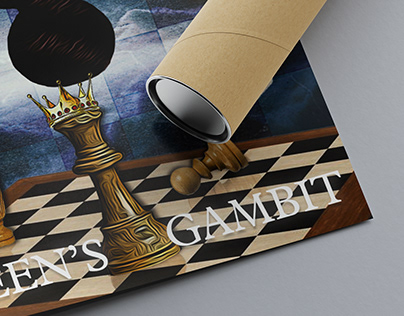 Movie poster_Queen's Gambit by Tim Burton