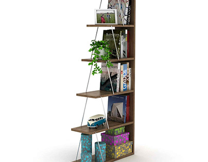 Modern Tars Mini Bookshelf for Living and Study Room