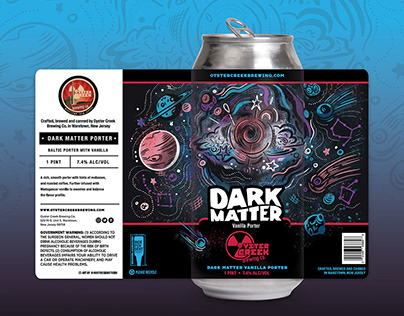 Dark Matter Beer Label Design