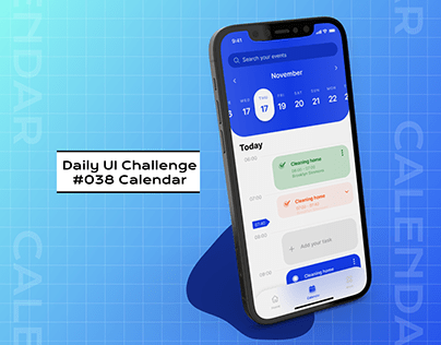 Daily UI Challenge #038 Calendar