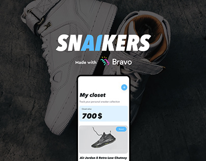 Snaikers app - UI/UX , prototype and Branding
