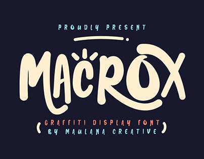 Macrox Graffiti Display Font