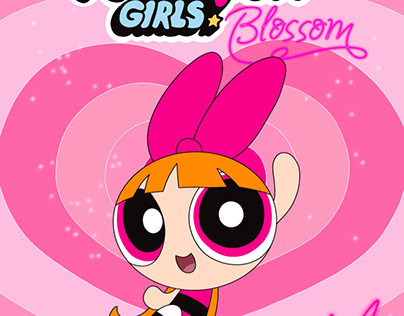 Powerpuff girls Blossom 2D Art