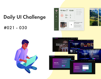 Daily UI Challenge #021 - 030