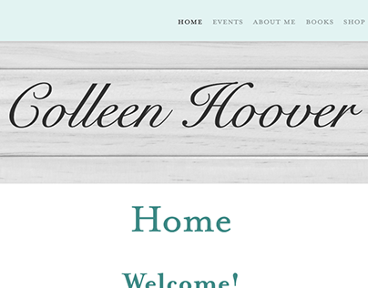 Colleen Hoover Mobile Site Prototype
