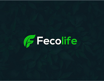 Eco life logo design /letter F leaf logo design