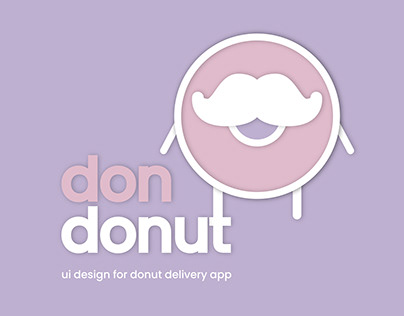 Don Donut | Donut Delivery Mobile App | UI