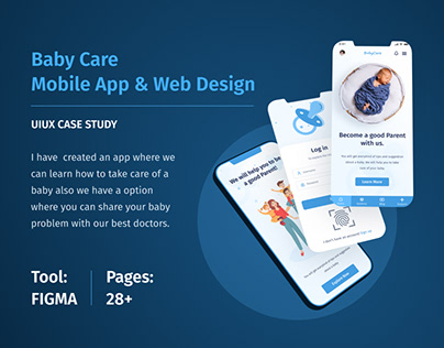Baby Care Mobile App & Web Design