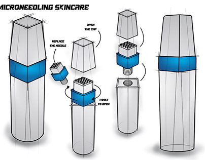 Microneedling design sketch 3