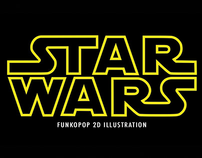Star Wars 2D Funkopop Illustartion