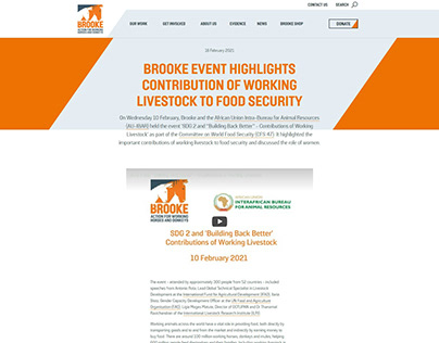Brooke Working Livestock & Food Security (Event Report)