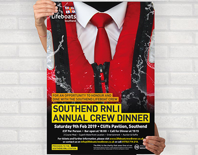 Annual dinner poster: Southend RNLI