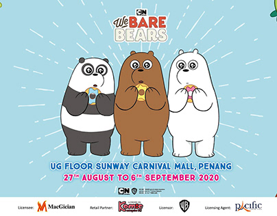 Sunway Carnival Mall We Bare Bears Pop Up Store
