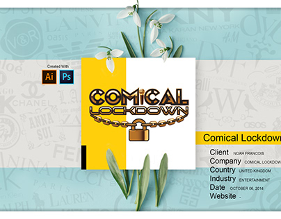 Comical Lockdown Logo Design