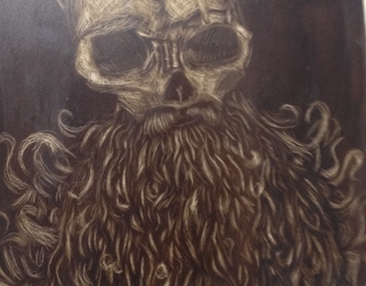 Skull Gent (Lithography Stone)