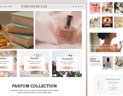 Perfum De Lux ( Home page banner )