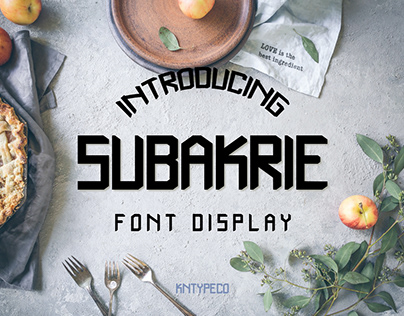 subakrie font display - kntypeco