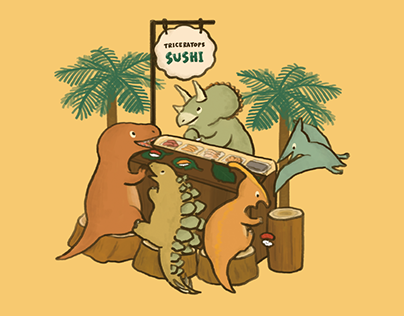 Triceratops sushi