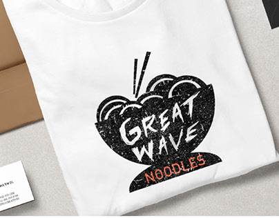 Great Wave Noodles Restaurant Branding