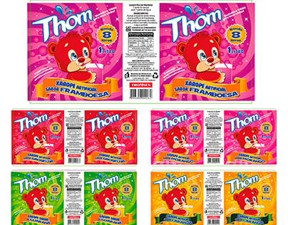 Development of labels for syrup drink - Thomsen drinks