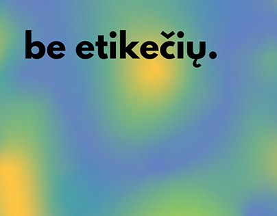Logo&visual identity design for Be Etikečių