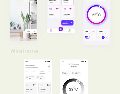 Smart Home iOT App UI Design