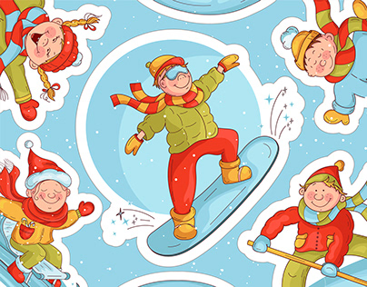 STICKER PACK "WINTER AND SPORT"