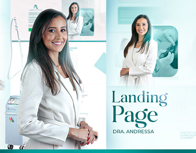 Landing page - Médico, Dra Andressa Tratamento Capilar