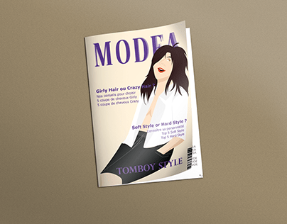 Projet scolaire : Magazine de mode MODEA