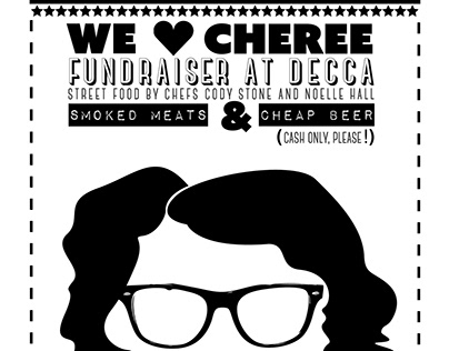 We Heart Cheree Fundraiser Poster for Decca, 2018