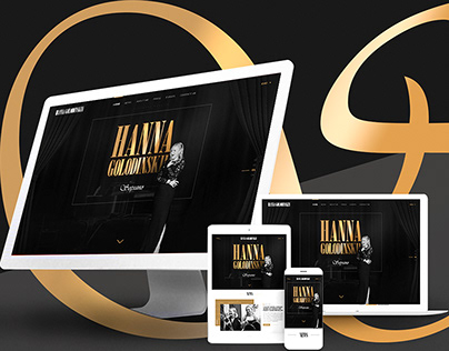 Pesonal Website Graphic Design for Opera singer Gold