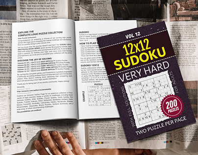 Very Hard Sudoku 12x12 Puzzles For Adults - Vol 12