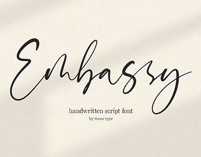 Embassy Script Font