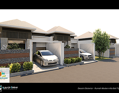 Rumah Modern Ala Bali Tipe 108