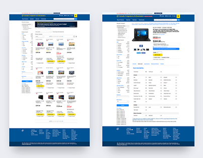Canada Computers Redesigned Product Pages