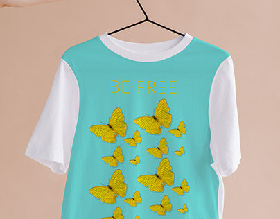 Estampado textil - Mariposas Amarillas
