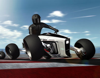Roadcarver a four-wheeled motorcycle